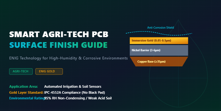 آخرین وبلاگ های شرکت در مورد فناوری IoT کشاورزی: انتخاب سطح (ENIG) برای PCB های مقاوم به خوردگی در شبکه های آبیاری هوشمند