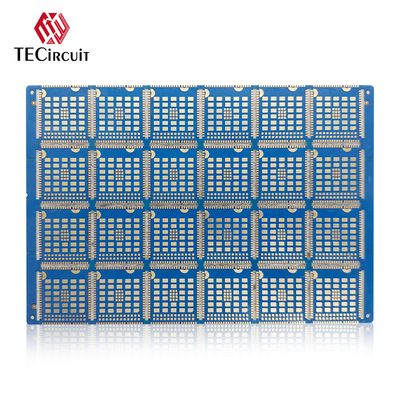 خرید FR4 RIGID PCB چهار طرفه 6 لایه PCB Board Half Cut Slot Immersion Gold 2u تولید آنلاین