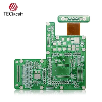 مواد FR4 PI PCB محکم انعطاف پذیر صفحه مدار چاپی غوطه ور شدن طلا 2u
