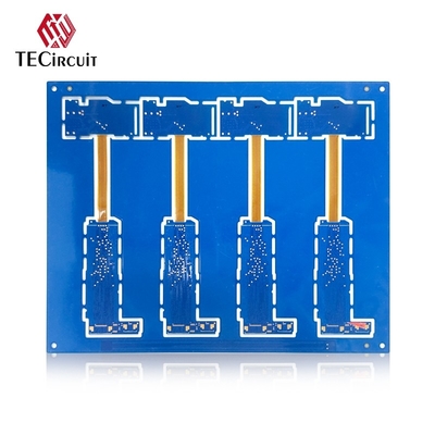 1.2mm ضخامت 4 لایه سخت انعطاف پذیر PCB صفحه مدار چاپی غوطه ور شدن طلا 2U
